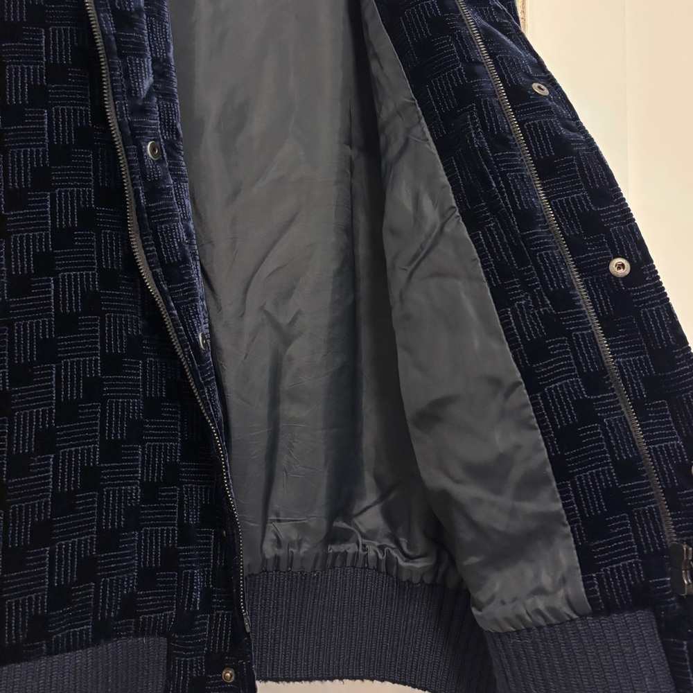 Emporio Armani Dark Velvet Bomber Jacket - Picture 4 of 6